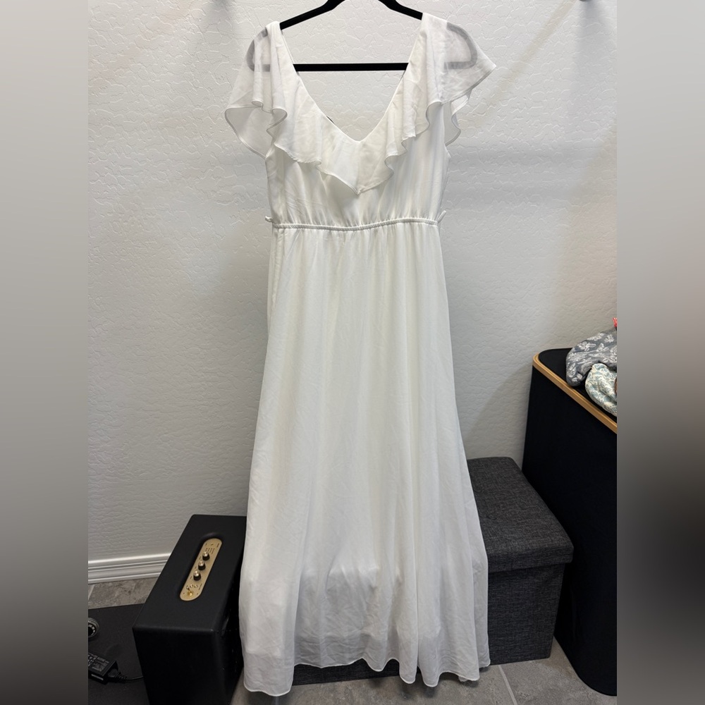 Baltic Born Ivory Ruffle Dress XL